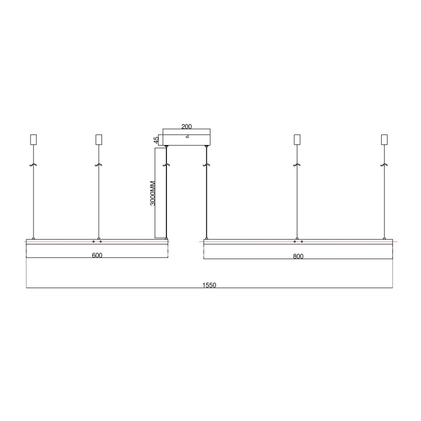 Ondaluce - dimbare LED-hanglamp aan kabel SOEL LED/28W/230V + LED/38W + LED/47W Ø 100/80/60 cm wit