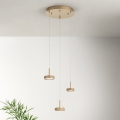 Ondaluce - LED-dimbare hanglamp aan snoer NINA LED/24W/230V Ø 35 cm goudkleurig