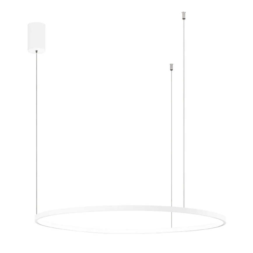 Ondaluce - Dimbare LED-pendellamp aan kabel SOEL LED/38W/230V 3000/4000K Ø 80 cm wit
