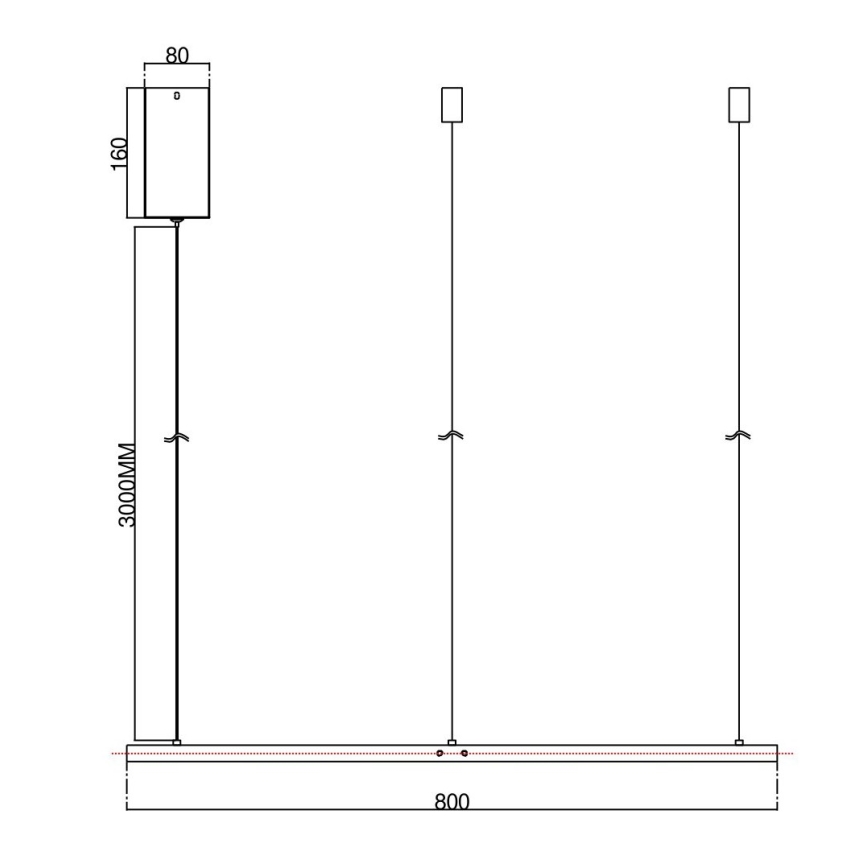 Ondaluce - Dimbare LED-pendellamp aan kabel SOEL LED/38W/230V 3000/4000K Ø 80 cm wit