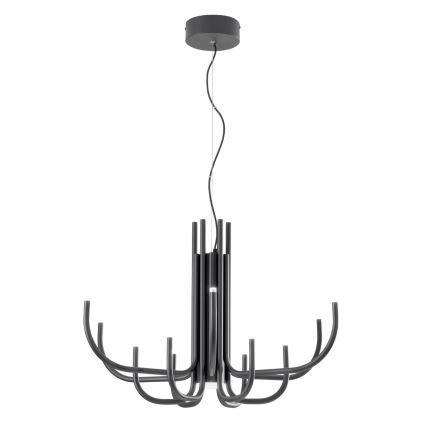 Ondaluce - LED dimbare kroonluchter aan kabel NOUVEAU LED/35W/230V Ø 78 cm zwart