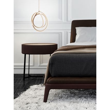 Ondaluce - LED-dimbare pendellamp aan kabel GOLDEN LED/28W/230V Ø 31,5 cm goudkleurig