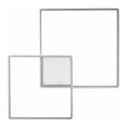 Ondaluce - LED dimbare plafondlamp DOWEL LED/46W/230V zilver