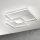 Ondaluce - LED dimbare plafondlamp DOWEL LED/60W/230V 75x75 cm zilverkleurig