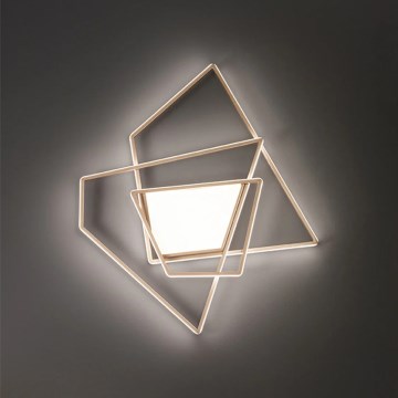 Ondaluce - LED dimbare plafondlamp GALAXY LED/90W/230V 71x84 cm goud