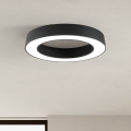 Ondaluce - LED dimbare plafondlamp GLOBUS LED/80W/230V 3000/4000K Ø 100 cm zwart