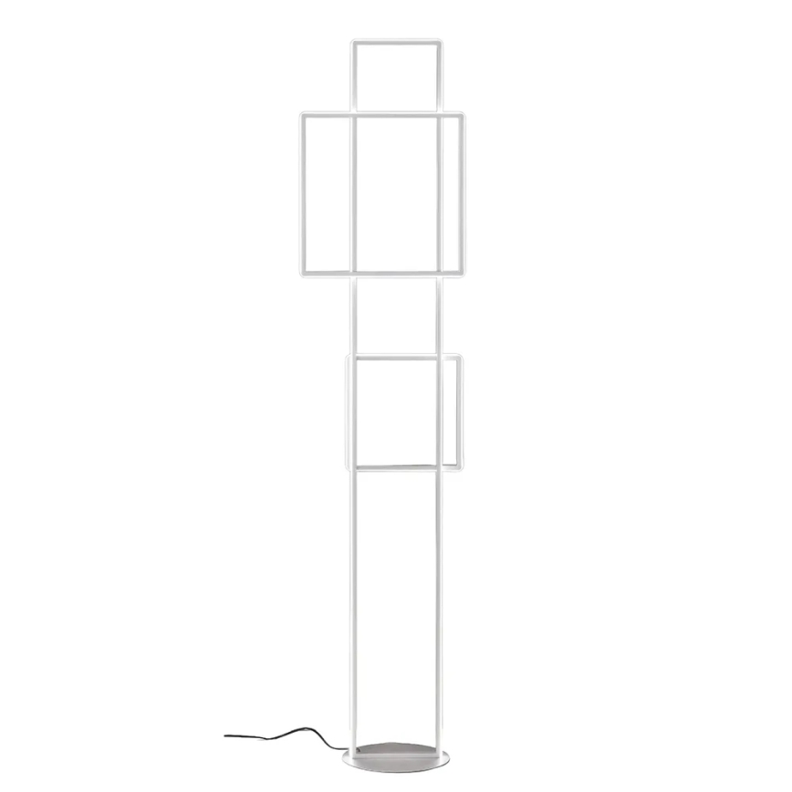 Ondaluce - LED Dimbare vloerlamp DOWEL LED/77W/230V 166 cm zilver