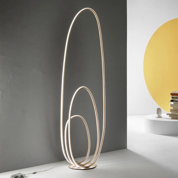 Ondaluce - LED-dimbare vloerlamp GOLDEN LED/45W/230V 160 cm goudkleurig