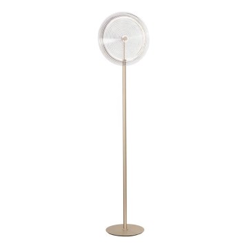 Ondaluce - LED-dimbare vloerlamp JOKEY LED/15W/230V 170 cm goud/helder