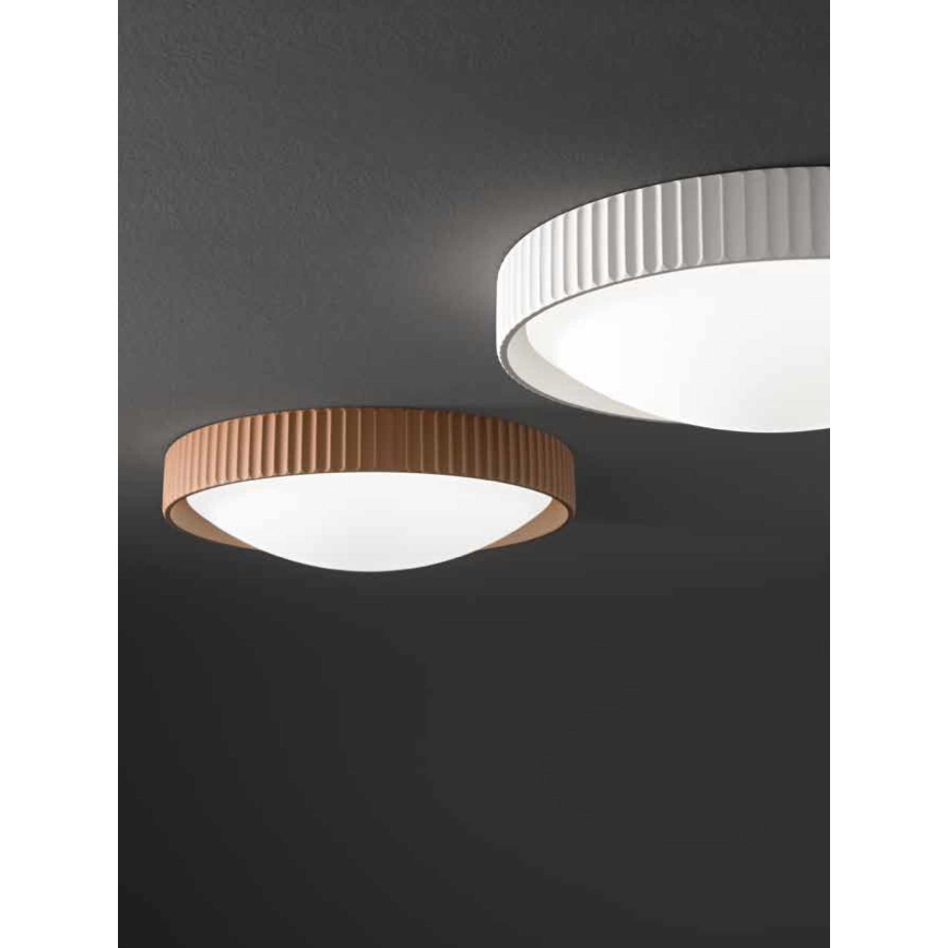 Ondaluce - LED plafondlamp CONCRETE LED/20W/230V Ø 41 cm beton bruin