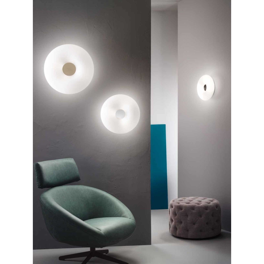 Ondaluce - Plafondlamp DODI 2xE27/15W/230V Ø 33 cm wit