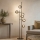 Ondaluce - Vloerlamp JEWEL 6xE14/10W/230V 166 cm zwart/rookzwart