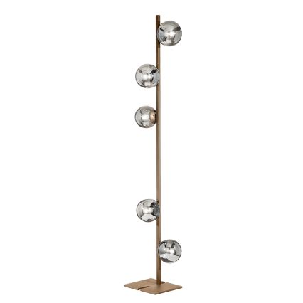 Ondaluce - Vloerlamp MONILE 5xE14/10W/230V 170 cm goud/wit