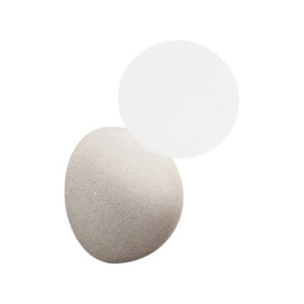 Ondaluce - Wandlamp ROCK 1xG9/7W/230V beton/wit