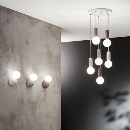 Ondaluce - Wandlamp ROCK 1xG9/7W/230V beton/wit