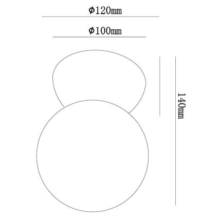 Ondaluce - Wandlamp ROCK 1xG9/7W/230V beton/wit