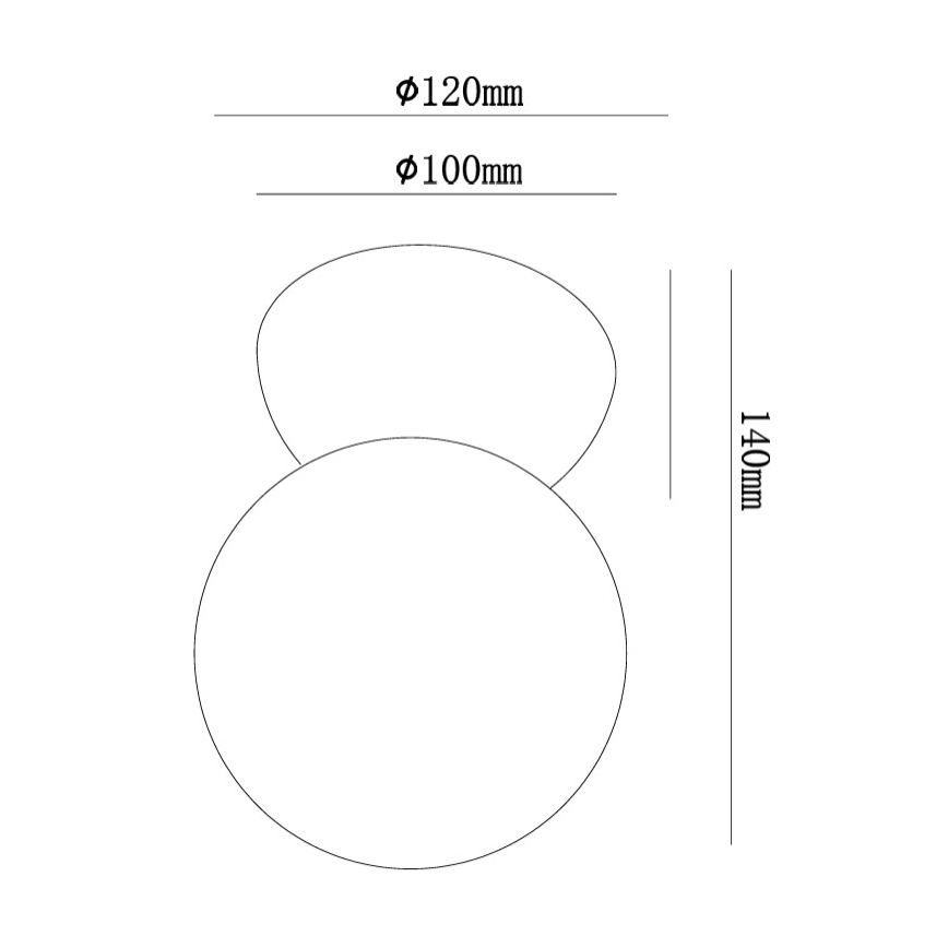 Ondaluce - Wandlamp ROCK 1xG9/7W/230V beton/wit