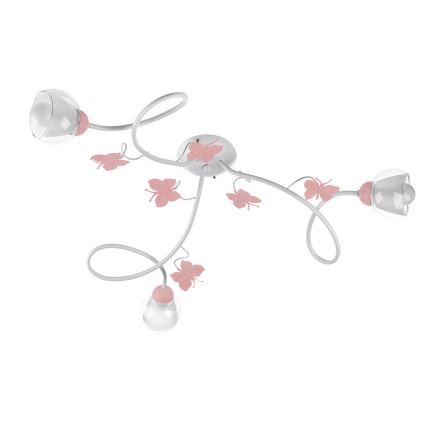 ONLI - Bevestigde hanglamp voor kinderen BUTTERFLY 3xE14/6W/230V