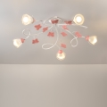 ONLI - Bevestigde hanglamp voor kinderen BUTTERFLY 5xE14/6W/230V