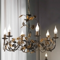 ONLI - Hanglamp aan een ketting COLLANA 6xE14/6W/230V brons/goud