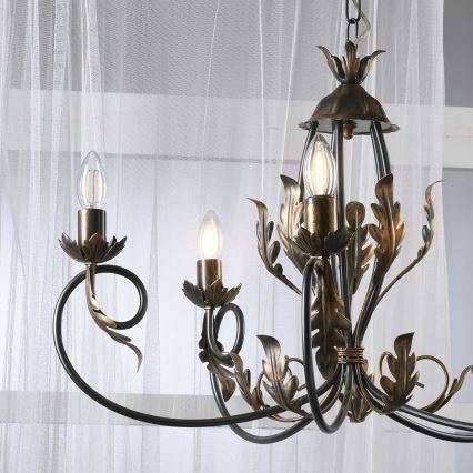 ONLI - Hanglamp aan een ketting GRETEL 5xE14/6W/230V