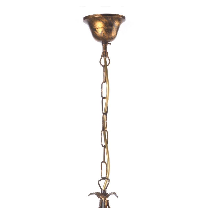 ONLI - Hanglamp aan een ketting KAREN 5xE14/6W/230V brons