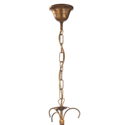 ONLI - Hanglamp aan een ketting LUCREZIA 1xE27/22W/230V brons