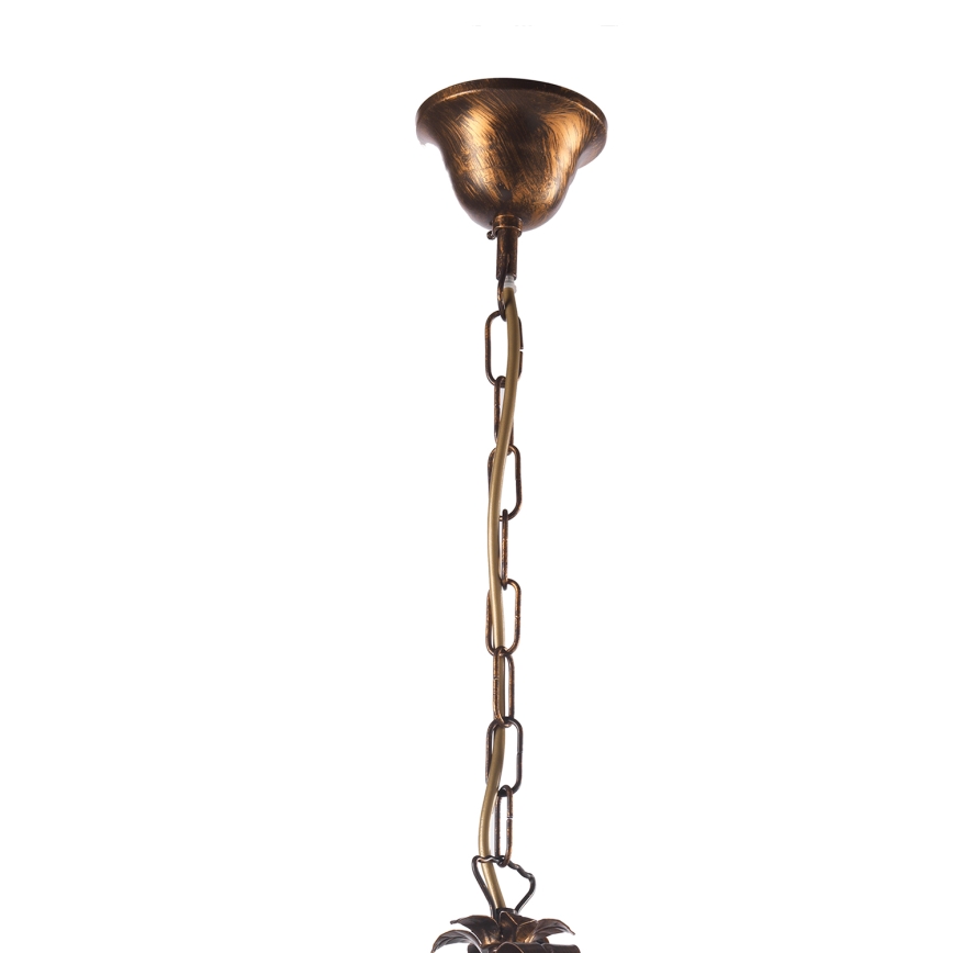 ONLI - Hanglamp aan een ketting LUCREZIA 3xE14/6W/230V brons