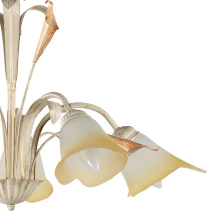 ONLI - Hanglamp aan een ketting LUCREZIA 5xE14/6W/230V crème