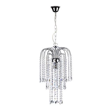 ONLI - Hanglamp aan een ketting PIOGGIA 1xE27/22W/230V glanzend chroom
