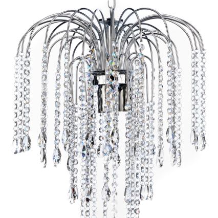ONLI - Hanglamp aan een ketting PIOGGIA 3xE14/6W/230V glanzend chroom