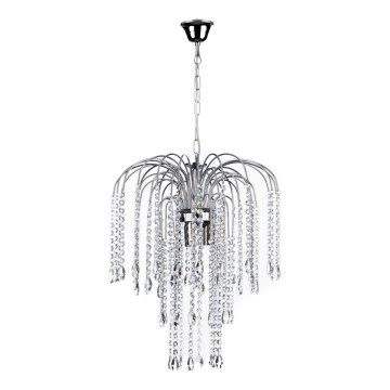 ONLI - Hanglamp aan een ketting PIOGGIA 3xE14/6W/230V glanzend chroom