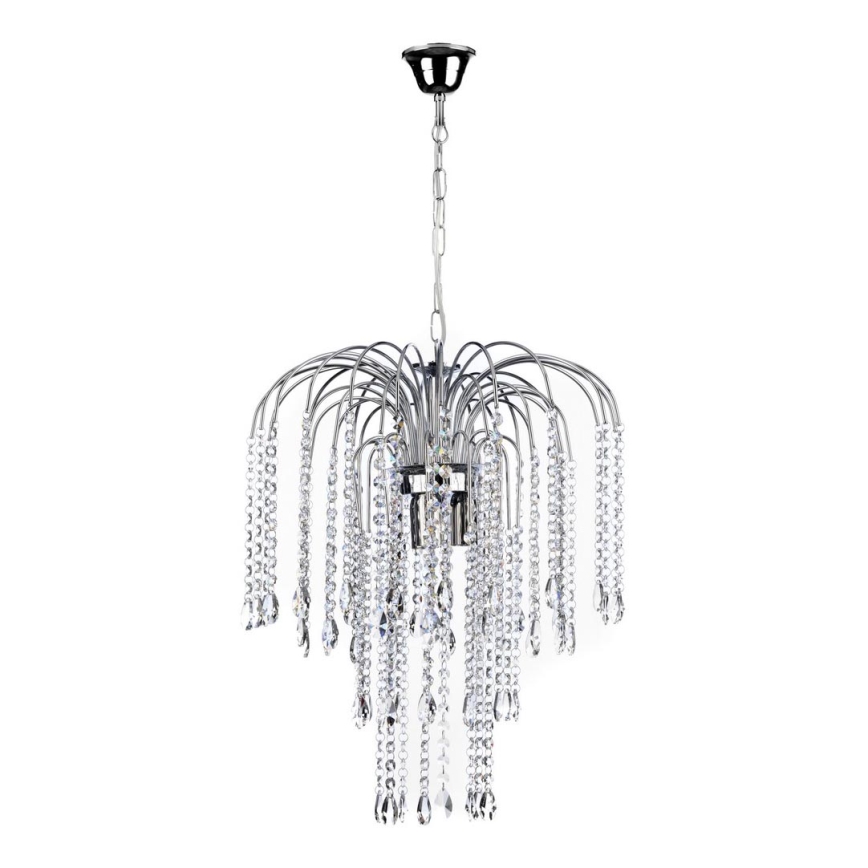 ONLI - Hanglamp aan een ketting PIOGGIA 3xE14/6W/230V glanzend chroom