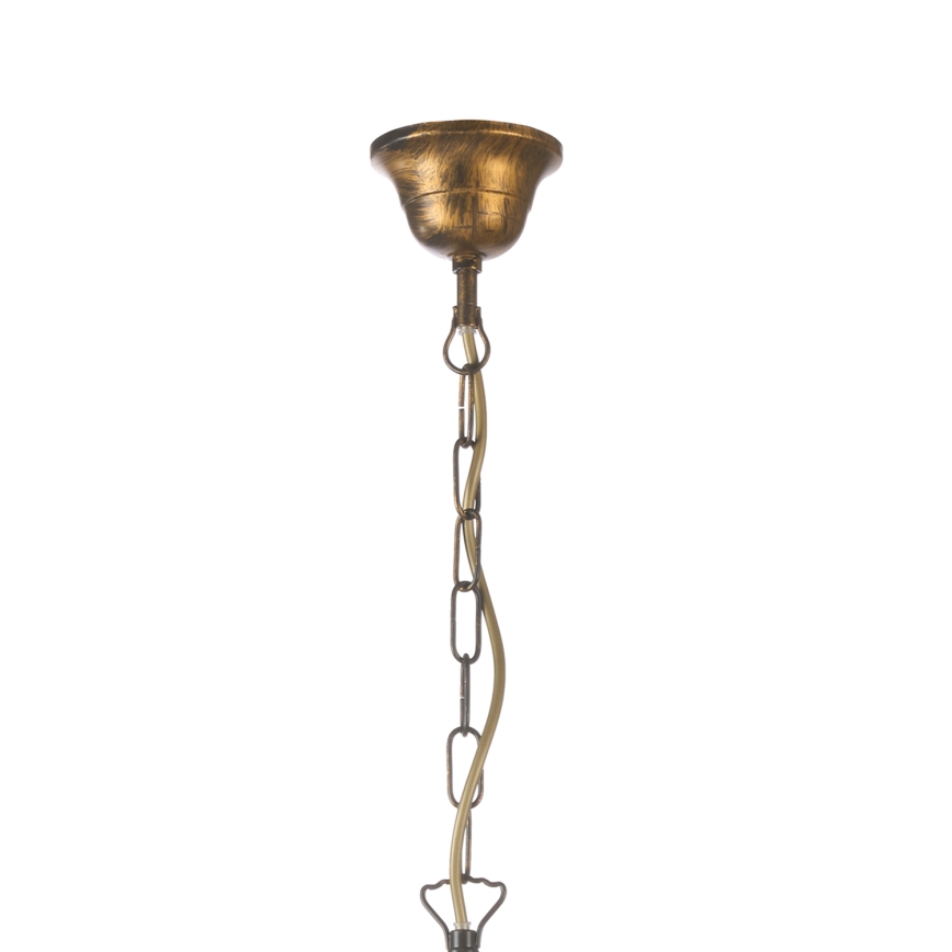 ONLI - Hanglamp aan een ketting POMPEI 5xE14/6W/230V brons