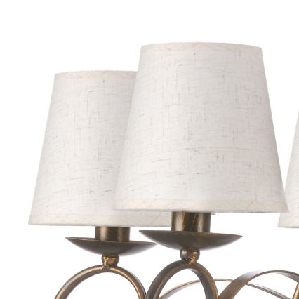 ONLI - Hanglamp aan een ketting POMPEI 5xE14/6W/230V brons
