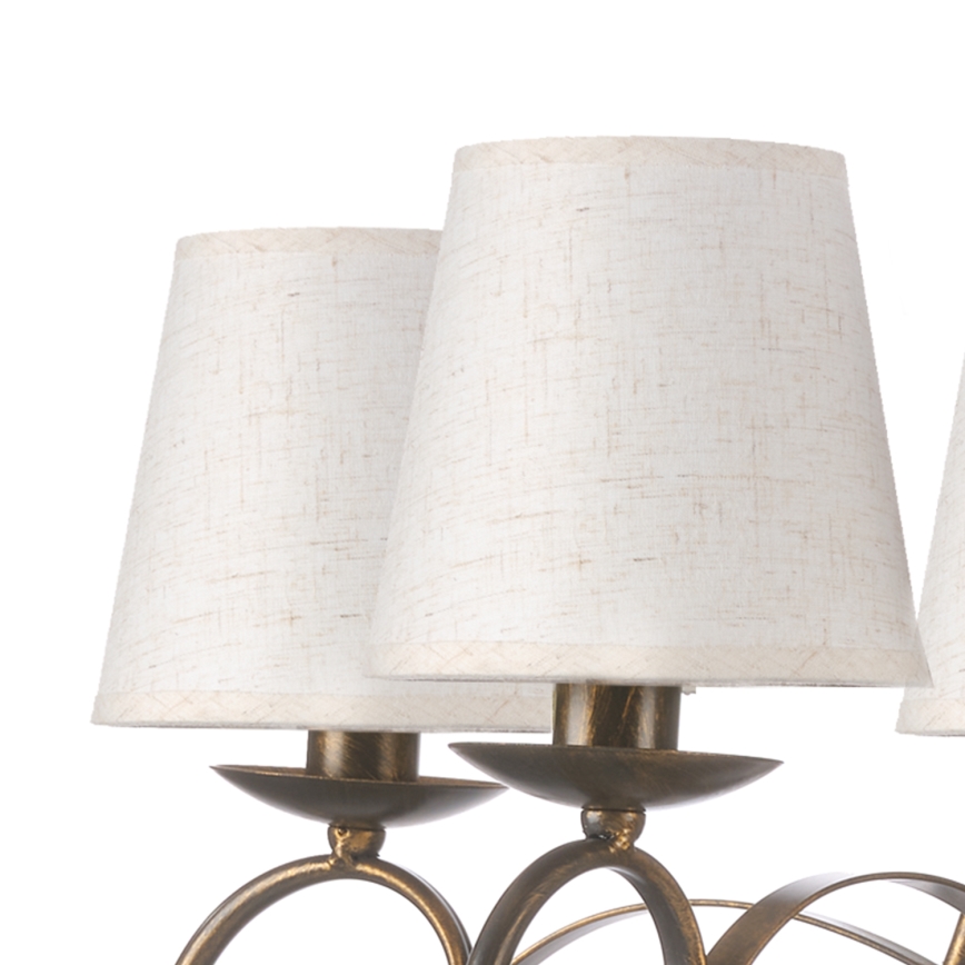 ONLI - Hanglamp aan een ketting POMPEI 5xE14/6W/230V brons