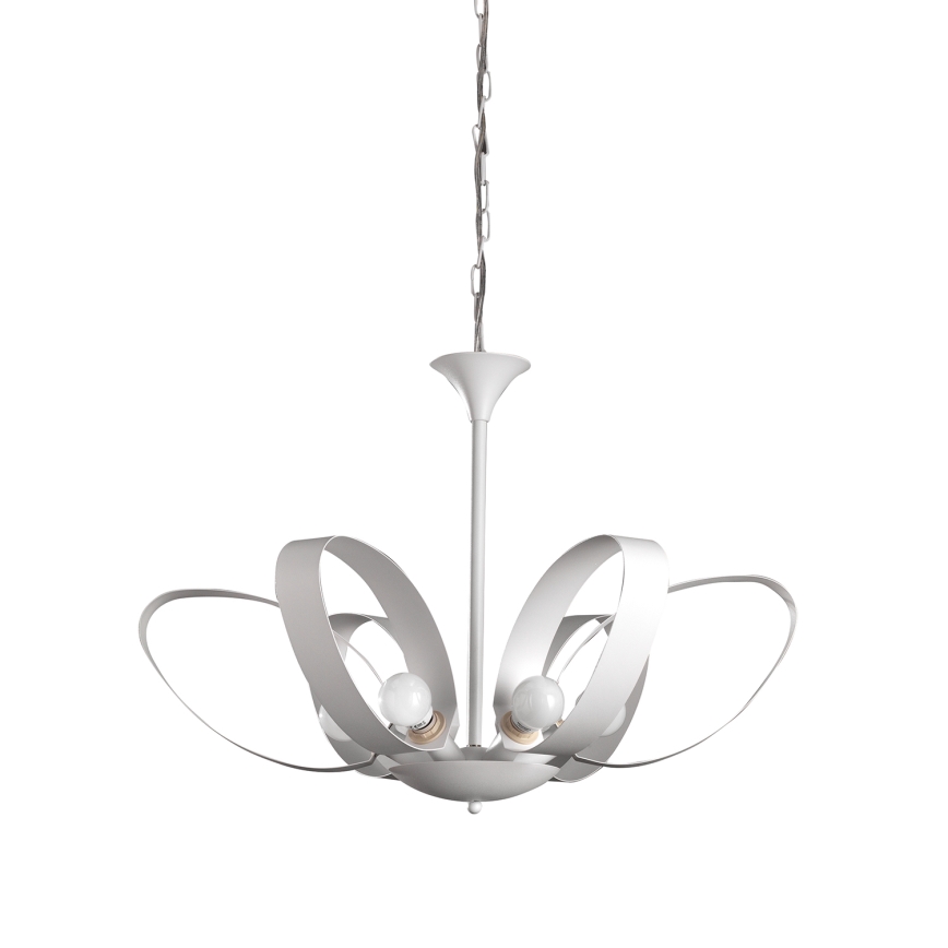 ONLI - Hanglamp aan een ketting SERENA 6xE14/6W/230V wit
