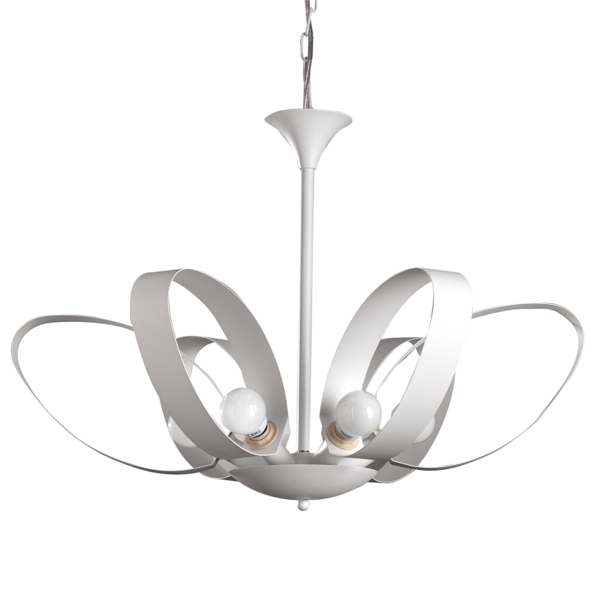 ONLI - Hanglamp aan een ketting SERENA 6xE14/6W/230V wit