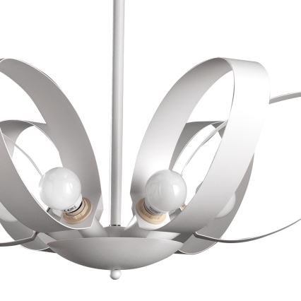 ONLI - Hanglamp aan een ketting SERENA 6xE14/6W/230V wit