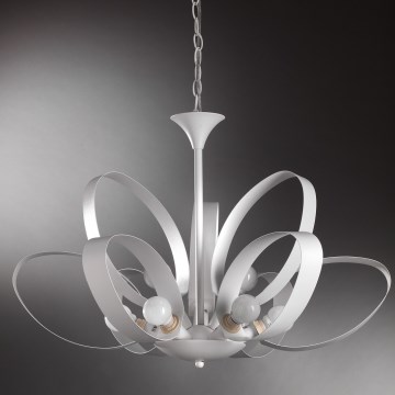 ONLI - Hanglamp aan een ketting SERENA 9xE14/6W/230V wit