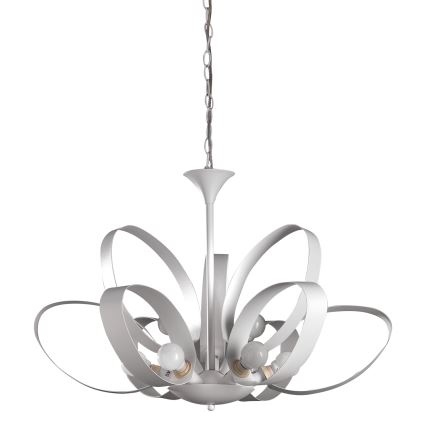 ONLI - Hanglamp aan een ketting SERENA 9xE14/6W/230V wit