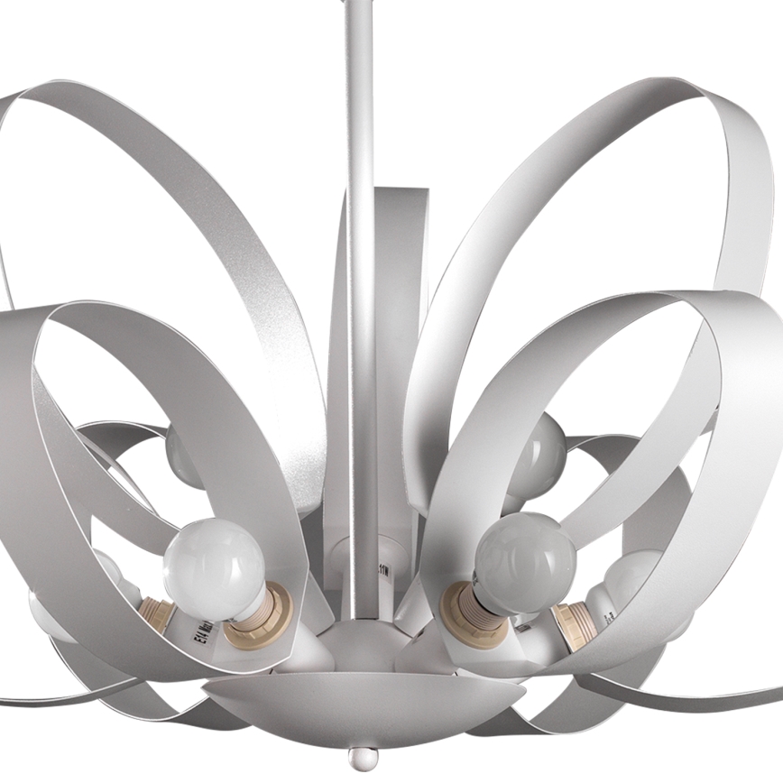 ONLI - Hanglamp aan een ketting SERENA 9xE14/6W/230V wit