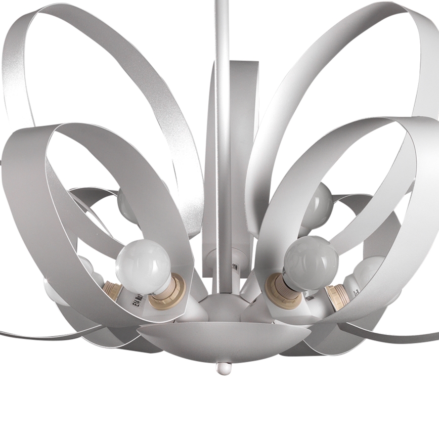 ONLI - Hanglamp aan een ketting SERENA 9xE14/6W/230V wit