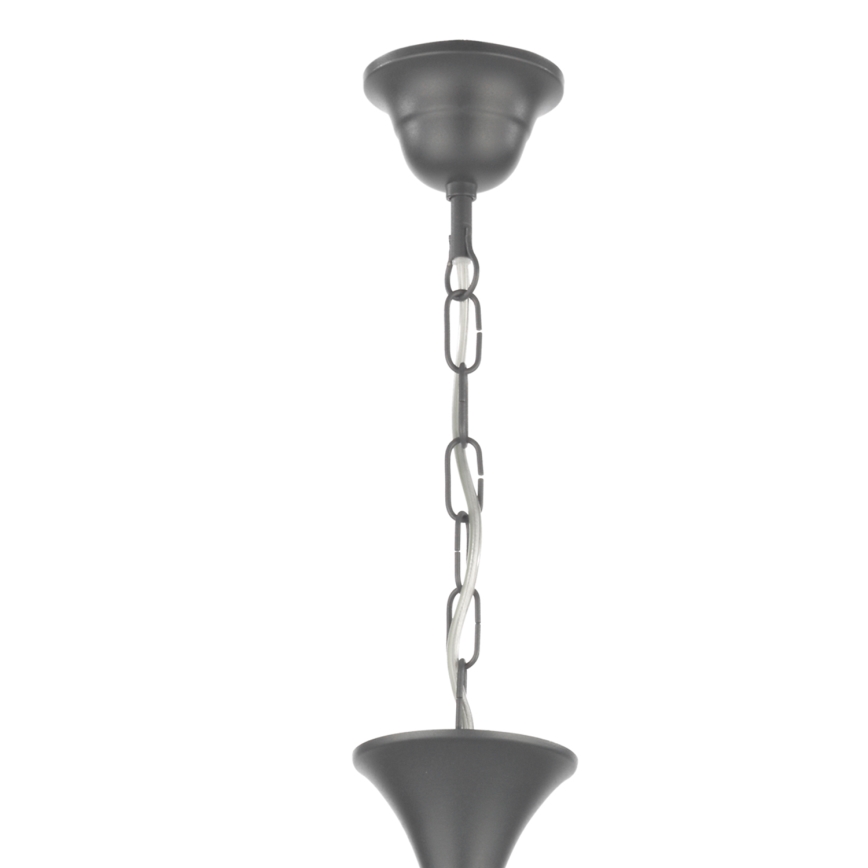 ONLI - Hanglamp aan een ketting SERENA 9xE14/6W/230V zwart