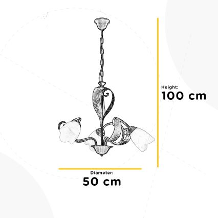 ONLI - Hanglamp aan een ketting SONIA 3xE14/6W/230V