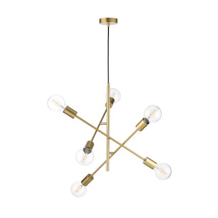 ONLI - Hanglamp aan een koord CROSS 6xE27/22W/230V
