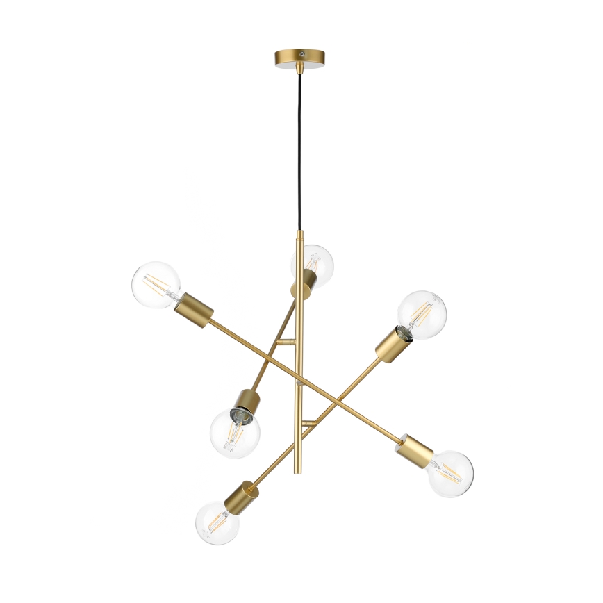 ONLI - Hanglamp aan een koord CROSS 6xE27/22W/230V
