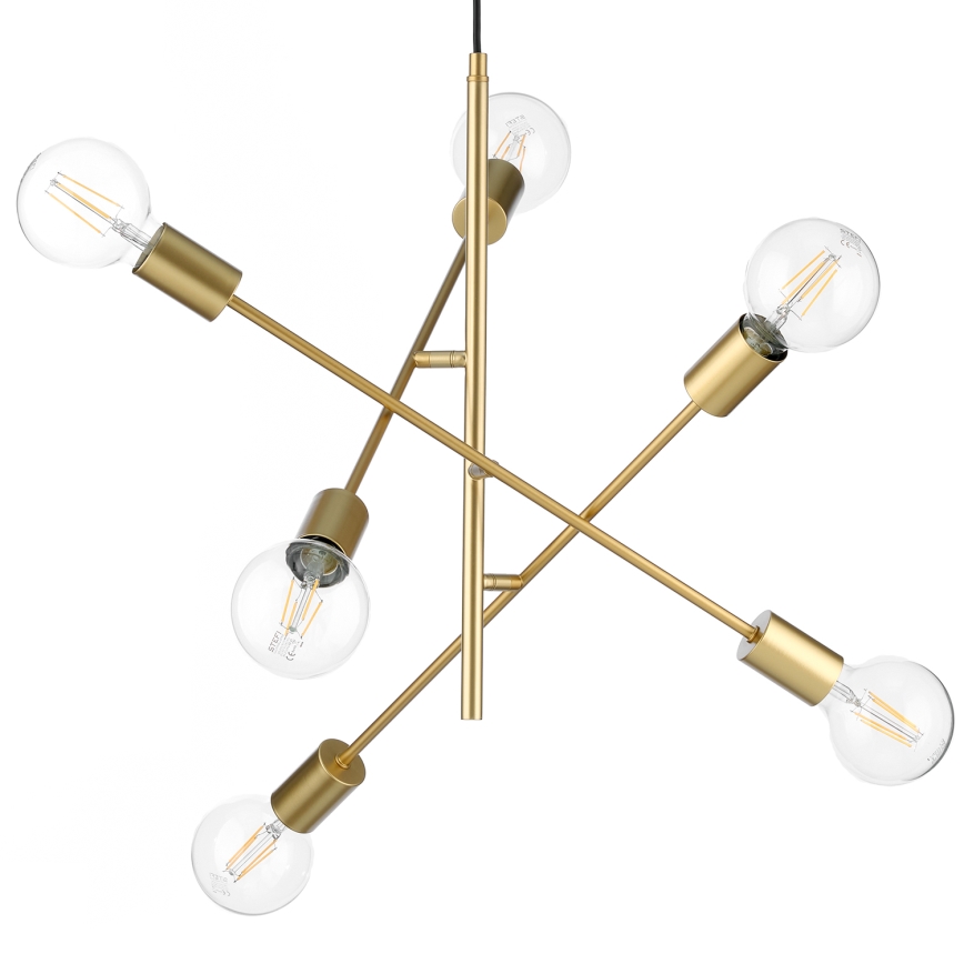 ONLI - Hanglamp aan een koord CROSS 6xE27/22W/230V