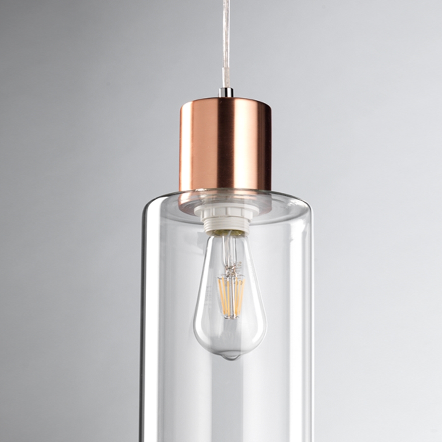ONLI - Hanglamp aan een koord DODO 1xE27/22W/230V koper