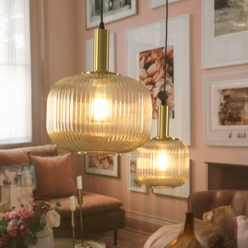 ONLI - Hanglamp aan een koord DOROTY 1xE27/22W/230V diameter 20 cm